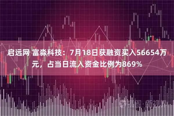 启远网 富淼科技：7月18日获融资买入56654万元，占当日流入资金比例为869%