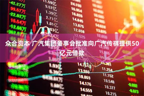 众合资本 广汽集团董事会批准向广汽传祺提供50亿元借款